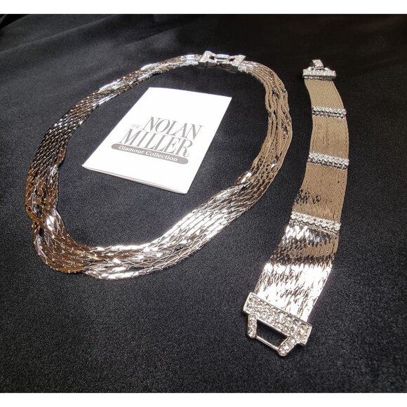 Rare Find Vintage NOLAN MILLER Glamour Collection 1999 Vintage Silver-Tone Multi - Picture 3 of 7